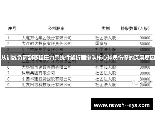 从训练负荷到赛程压力系统性解析国家队核心球员伤停的深层原因
